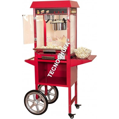 POPCORN MACHINE TECNOPOP 8 OZ-T WITH CART